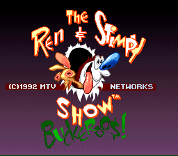 The Ren & Stimpy Show - Buckeroos! Title Screen